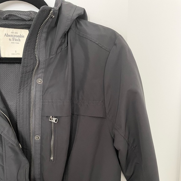 Abercrombie & Fitch | Grey spring coat - Picture 2 of 4